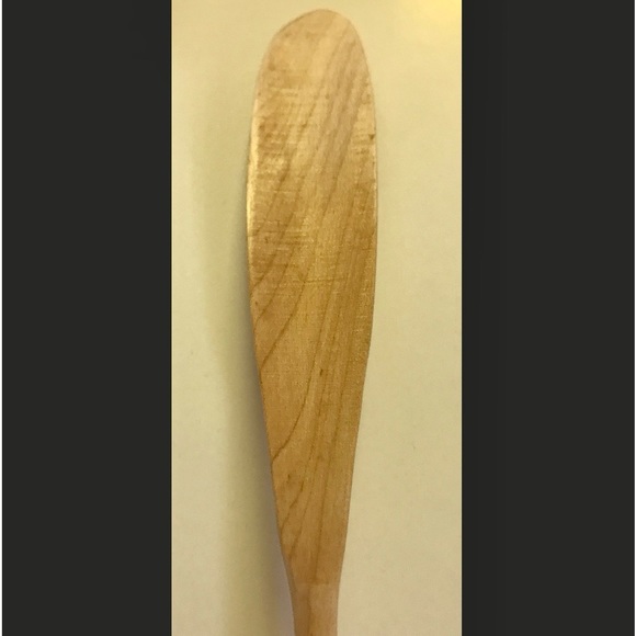 1990s Vtg Hand Crafted Wooden Walnut Oak Leather Strap Artisan Shoehorn - Picture 4 of 7